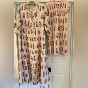 Pink Chicken mommy and me set NWT women’s India dress small and girls size 12